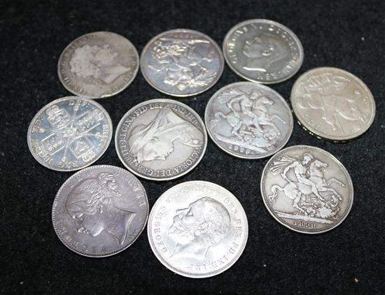 10 assorted coins